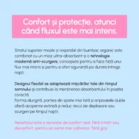 Absorbante de noapte din Bumbac Organic - imagine 5