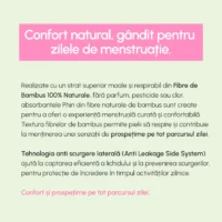 Absorbante de zi din fibre de Bambus Natural - imagine 5